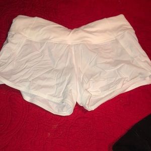 White lulu shorts!!
